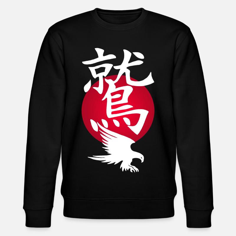 Aigle blanc et soleil rouge - Sweat bio CHANGER Stanley/Stella Unisexe - noir