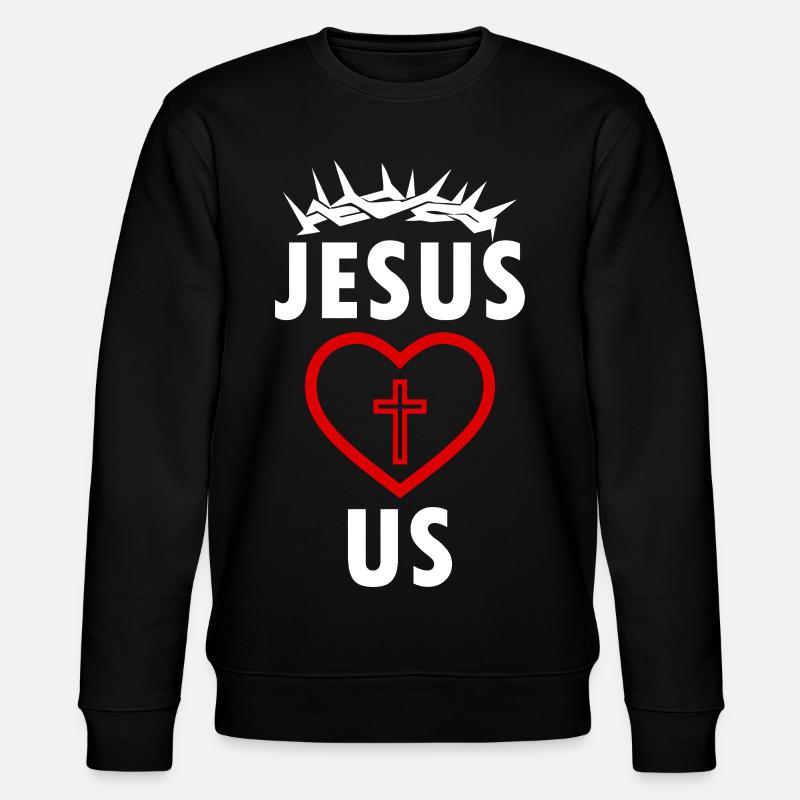 JÉSUS NOUS AIME - Sweat bio CHANGER Stanley/Stella Unisexe - noir
