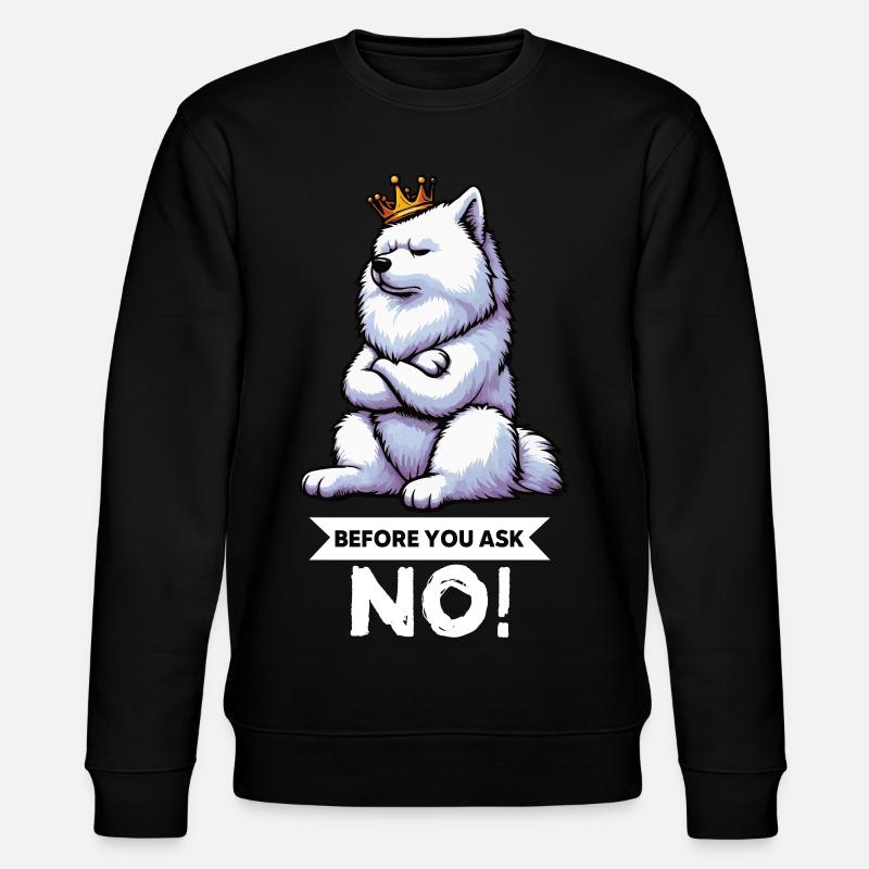 Before You Ask Samojede Samojedenbesitzer  - Stanley/Stella Unisex Bio-Sweatshirt CHANGER  - Schwarz