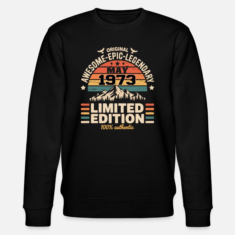 Mai 1973 - Mai 1973 - Stanley/Stella Unisex Bio-Sweatshirt CHANGER  - Schwarz