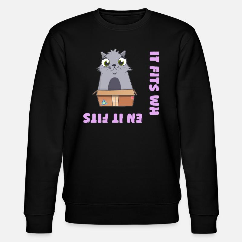 It fits when it fits - Stanley/Stella CHANGER Unisex Organic Sweatshirt - black