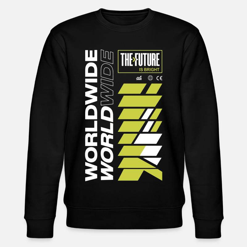Future Radiant Pattern - Stanley/Stella CHANGER Unisex Organic Sweatshirt - black