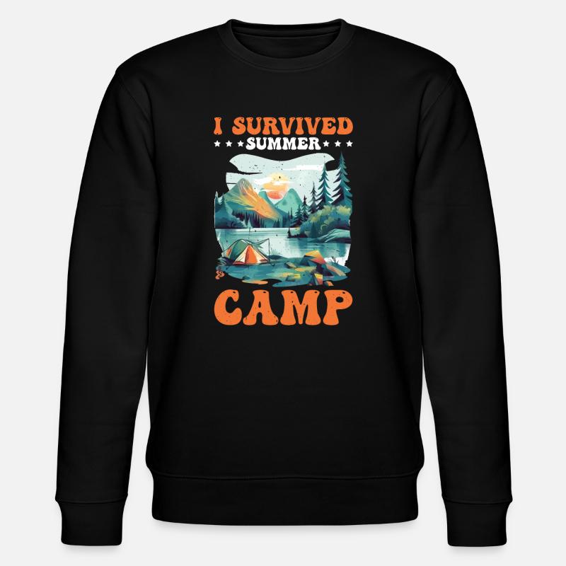 I Survived Summer Camp 5 - Stanley/Stella Unisex Bio-Sweatshirt CHANGER  - Schwarz