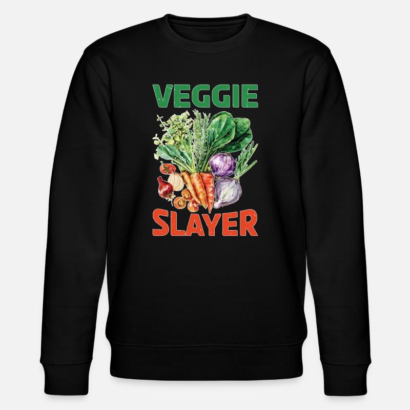 Veggie Slayer - Stanley/Stella Unisex Bio-Sweatshirt CHANGER  - Schwarz