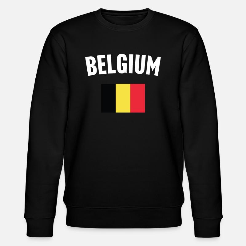 Drapeau de la Belgique - Sweat bio CHANGER Stanley/Stella Unisexe - noir