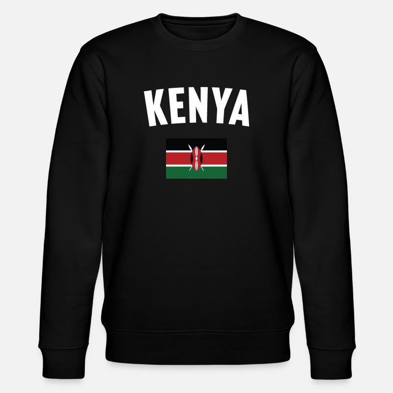 Drapeau du Kenya - Sweat bio CHANGER Stanley/Stella Unisexe - noir
