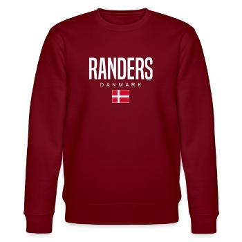 Randers Dänemark - Stanley/Stella Unisex Bio-Sweatshirt CHANGER  - Burgunderrot - Vorne - Nik (191cm) & Marisol (170cm)