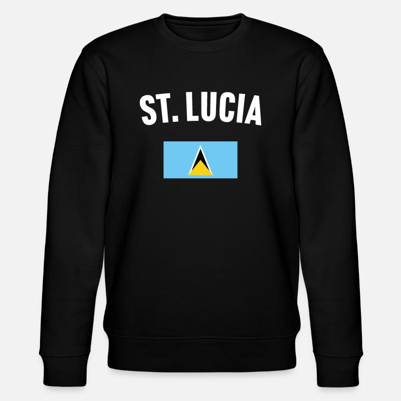 Drapeau de Sainte-Lucie - Sweat bio CHANGER Stanley/Stella Unisexe - noir