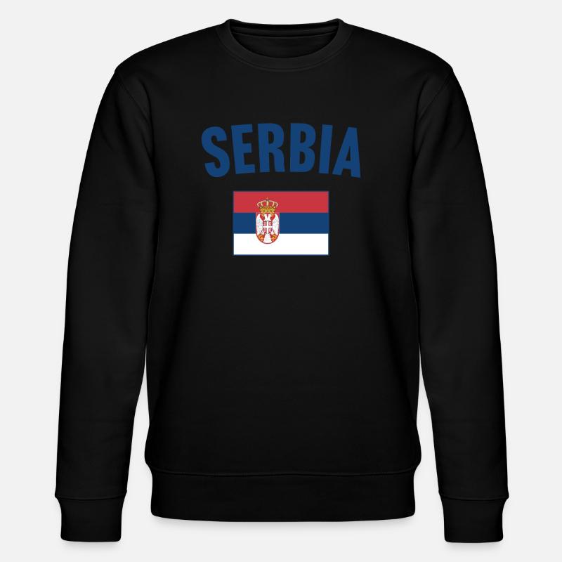 Drapeau de la Serbie - Sweat bio CHANGER Stanley/Stella Unisexe - noir