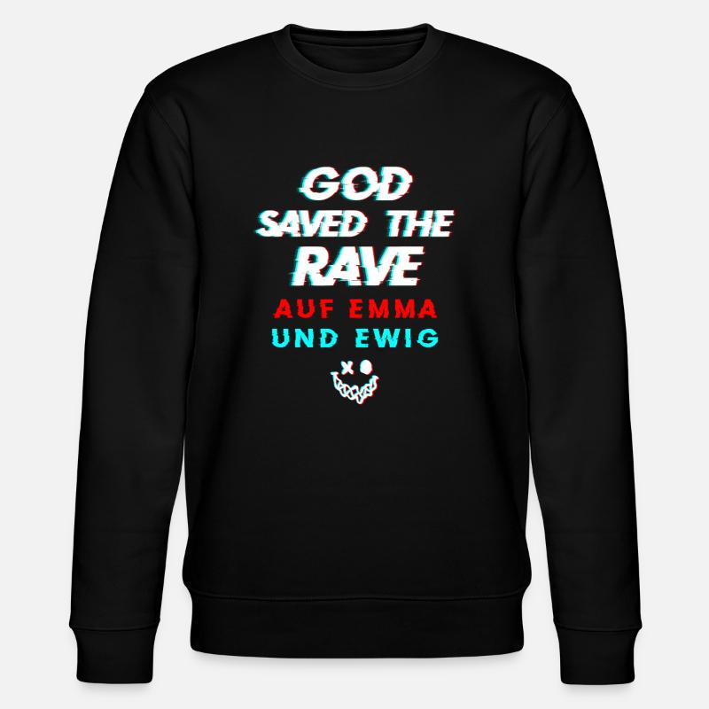 Raver - Stanley/Stella Unisex Bio-Sweatshirt CHANGER  - Schwarz