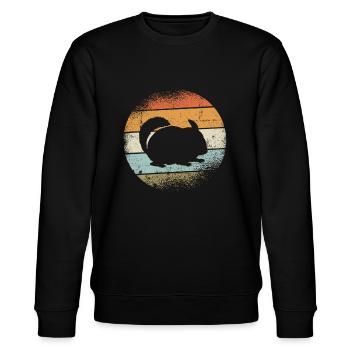 Chinchilla - Stanley/Stella Unisex Bio-Sweatshirt CHANGER  - Schwarz - Vorne - Nik (191cm) & Marisol (170cm)