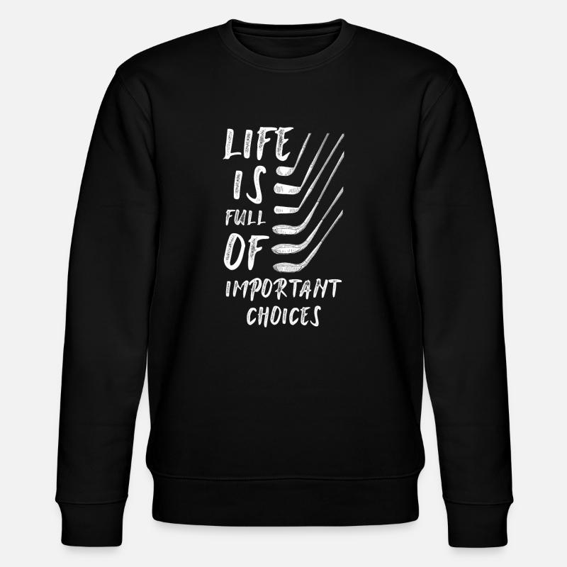 Golf gift - Stanley/Stella CHANGER Unisex Organic Sweatshirt - black