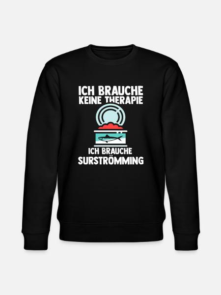 Surströmming Fisch Dosenfisch Geschenk - Stanley/Stella Unisex Bio-Sweatshirt CHANGER  - Schwarz