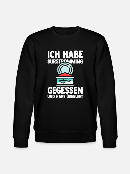 Surströmming Fisch Dosenfisch Geschenk - Stanley/Stella Unisex Bio-Sweatshirt CHANGER  - Schwarz