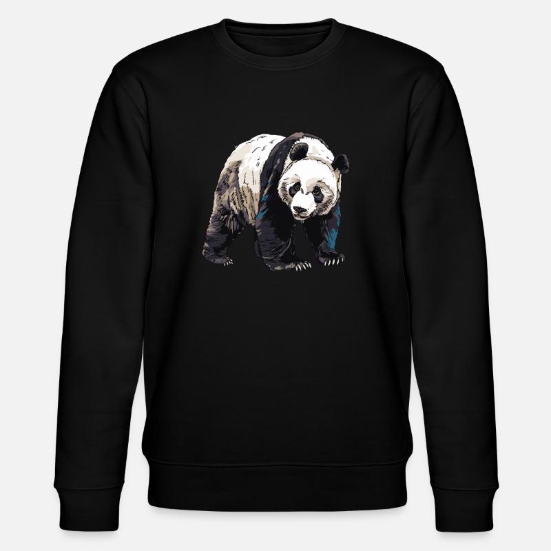 Panda Ours Panda géant japonais - Sweat bio CHANGER Stanley/Stella Unisexe - noir