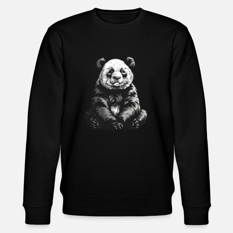 Panda Ours Panda géant japonais - Sweat bio CHANGER Stanley/Stella Unisexe - noir