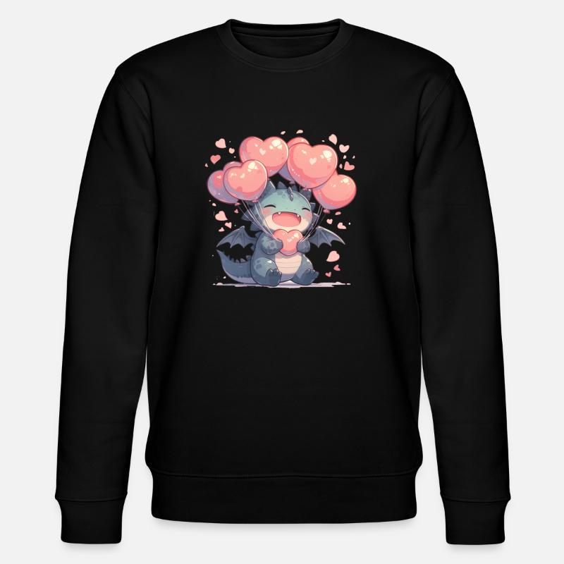 Ballons Dragon Saint-Valentin Dragon Kids - Sweat bio CHANGER Stanley/Stella Unisexe - noir