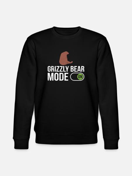 Grizzly Bear Brown Bear - Stanley/Stella CHANGER Unisex Organic Sweatshirt - black