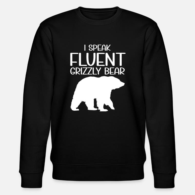 Grizzly Bear Brown Bear - Stanley/Stella CHANGER Unisex Organic Sweatshirt - black