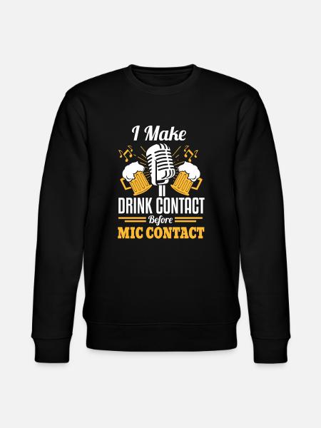 Funny Karaoke singer - Stanley/Stella CHANGER Unisex Organic Sweatshirt - black