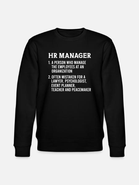 HR Human Resources Manager - Stanley/Stella Unisex Bio-Sweatshirt CHANGER  - Schwarz