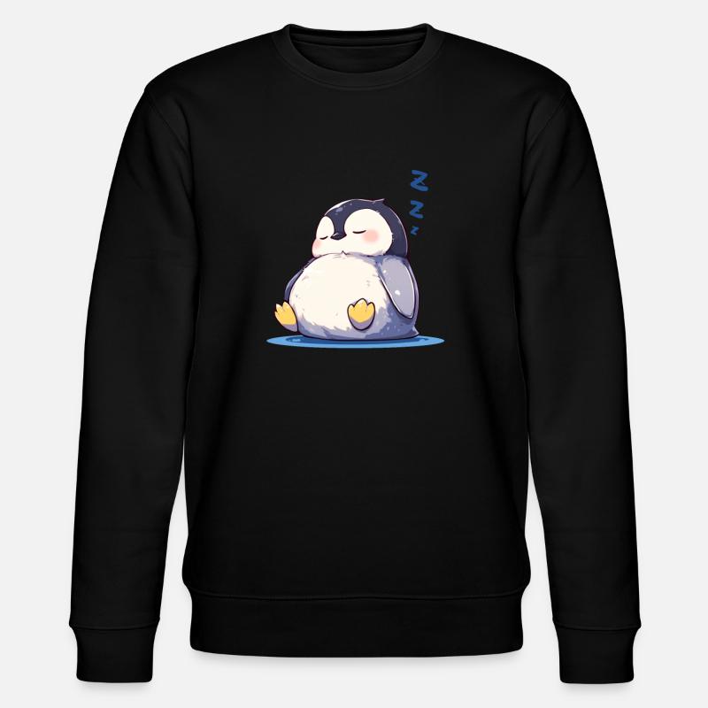 Pingouin Kawaii Pingouin mignon - Sweat bio CHANGER Stanley/Stella Unisexe - noir