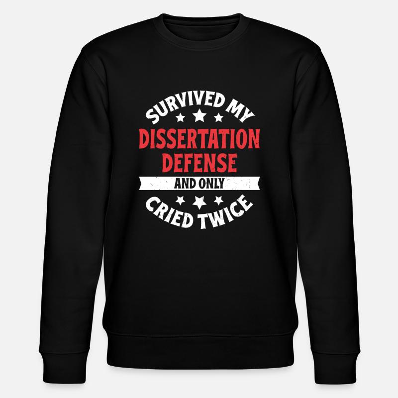 Dissertation defended - Stanley/Stella CHANGER Unisex Organic Sweatshirt - black
