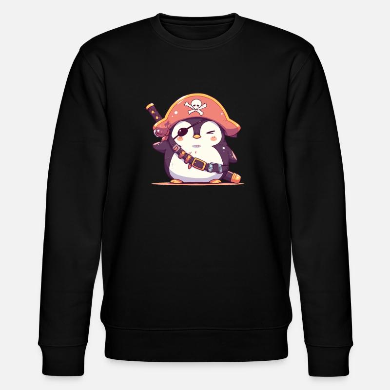 Pingouin Pingouin Kawaii Pingouin mignon - Sweat bio CHANGER Stanley/Stella Unisexe - noir
