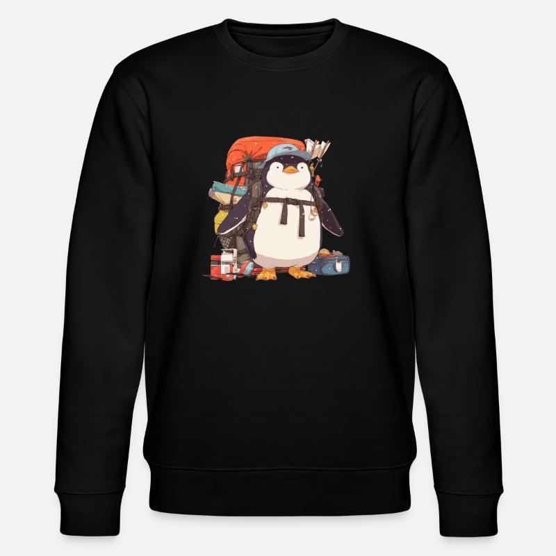 Pingouin, Voyageur, Kawaii, Pingouin, Mignon - Sweat bio CHANGER Stanley/Stella Unisexe - noir