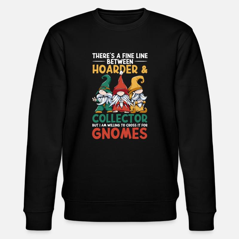 Gnomes - Stanley/Stella Unisex Bio-Sweatshirt CHANGER  - Schwarz