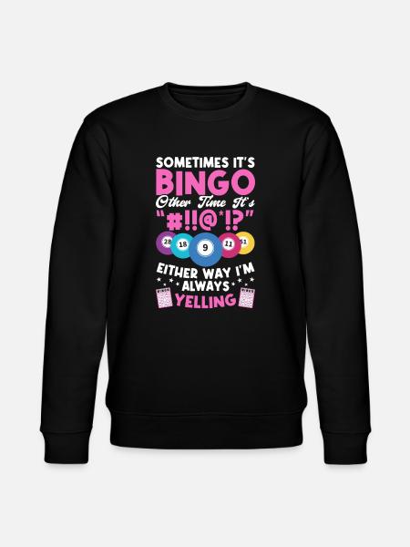 Funny Bingo Player tee. - Stanley/Stella Unisex Bio-Sweatshirt CHANGER  - Schwarz