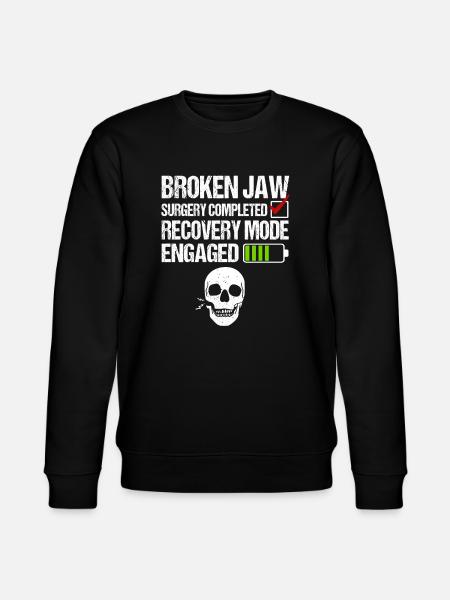 Jaw Surgery Broken Jaw - Stanley/Stella Unisex Bio-Sweatshirt CHANGER - Schwarz
