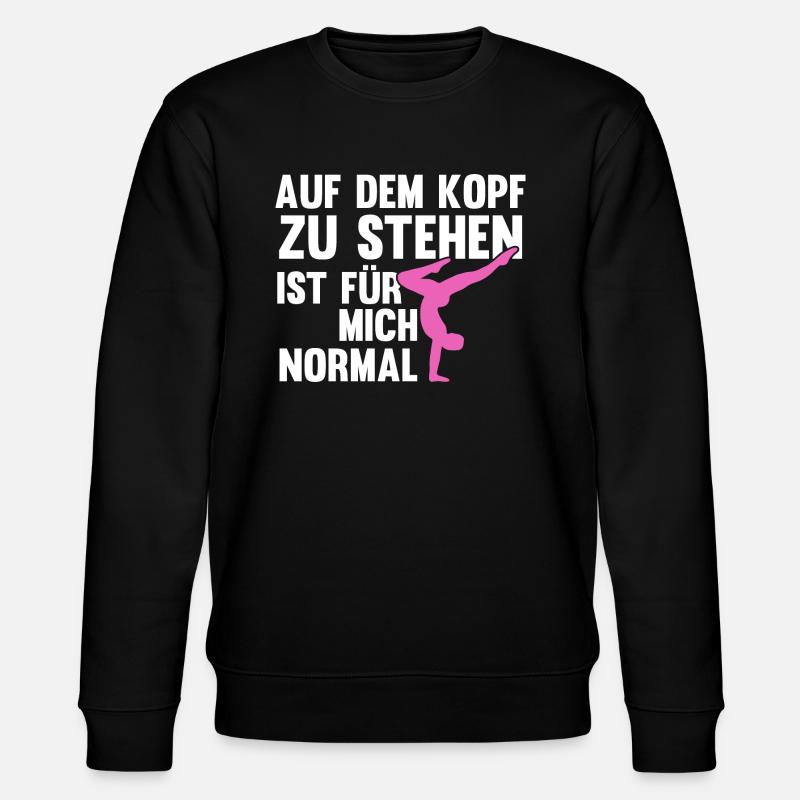Handstand Turnerin Handstände Geschenk - Stanley/Stella Unisex Bio-Sweatshirt CHANGER - Schwarz