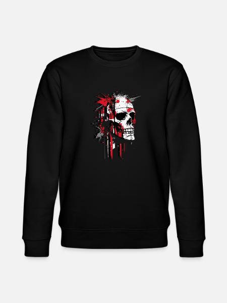 Abstract Skull - Stanley/Stella CHANGER Unisex Organic Sweatshirt - black