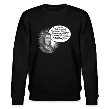 The Big Bang Theory Amy Koitus - Stanley/Stella Unisex Bio-Sweatshirt CHANGER  - Schwarz - Vorne - Nik (191cm) & Marisol (170cm)
