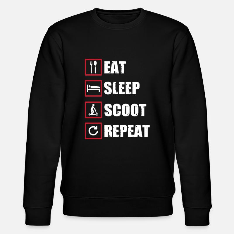 Tretroller - Stanley/Stella Unisex Bio-Sweatshirt CHANGER  - Schwarz