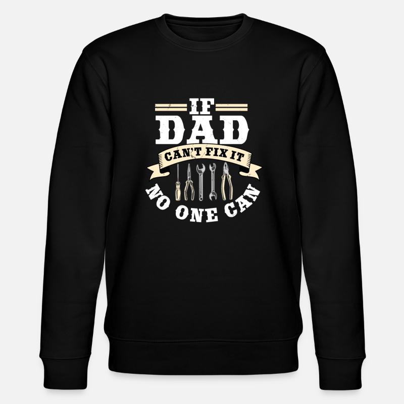 Do-it-yourselfer gift craftsman dad - Stanley/Stella CHANGER Unisex Organic Sweatshirt - black