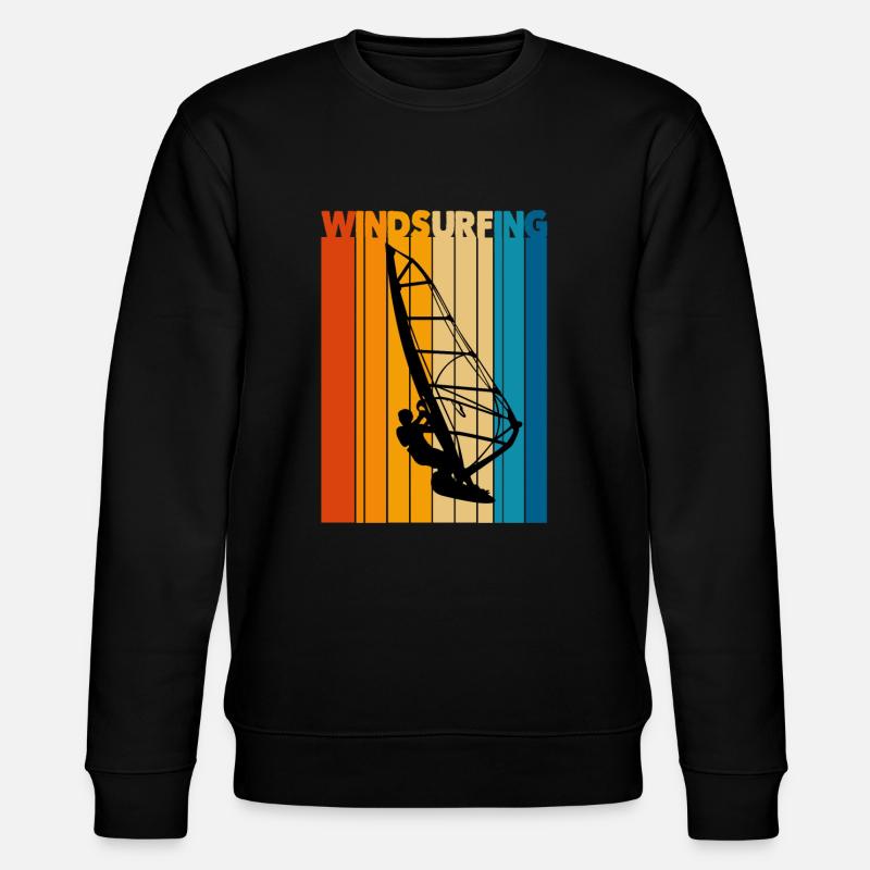 Windsurfen - Stanley/Stella Unisex Bio-Sweatshirt CHANGER  - Schwarz