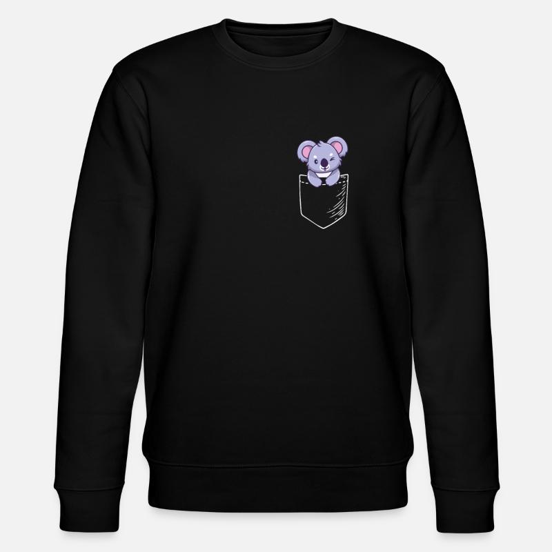 Koala - Stanley/Stella Unisex Bio-Sweatshirt CHANGER  - Schwarz