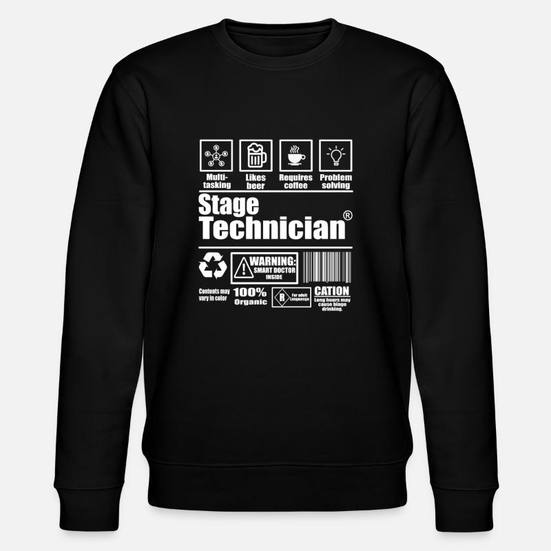 Technicien de scène - Sweat bio CHANGER Stanley/Stella Unisexe - noir