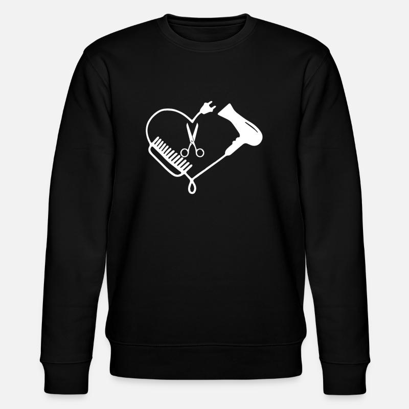 Friseur - Stanley/Stella Unisex Bio-Sweatshirt CHANGER  - Schwarz