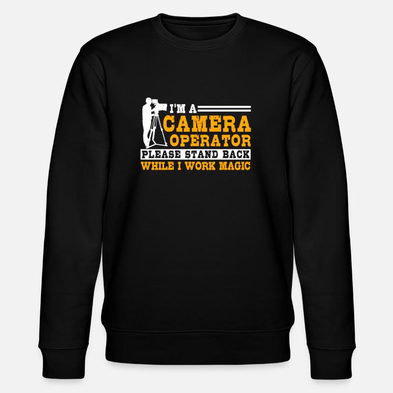 camera operator - Stanley/Stella CHANGER Unisex Organic Sweatshirt - black