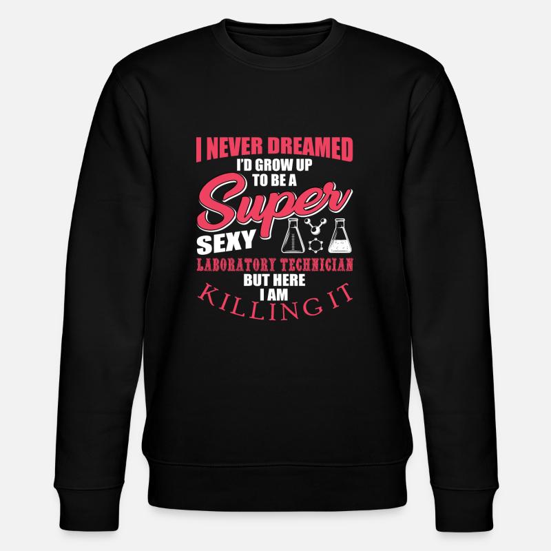 Labortechniker - Stanley/Stella Unisex Bio-Sweatshirt CHANGER  - Schwarz