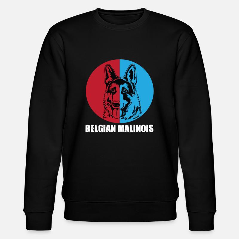 Malinois belge - Sweat bio CHANGER Stanley/Stella Unisexe - noir