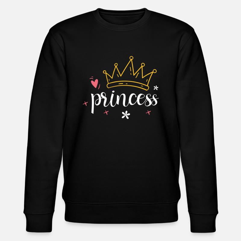 Krone - Diadem Princess - Stanley/Stella Unisex Bio-Sweatshirt CHANGER  - Schwarz
