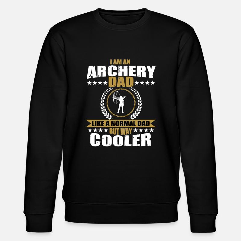 Archery Daddy - Stanley/Stella CHANGER Unisex Organic Sweatshirt - black