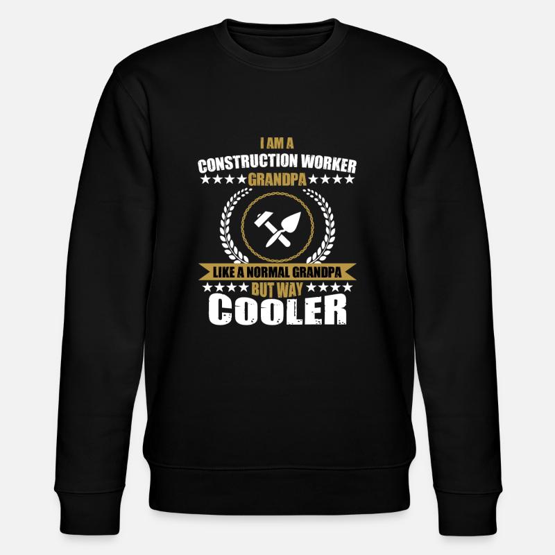 Bauarbeiter Opa - Stanley/Stella Unisex Bio-Sweatshirt CHANGER  - Schwarz