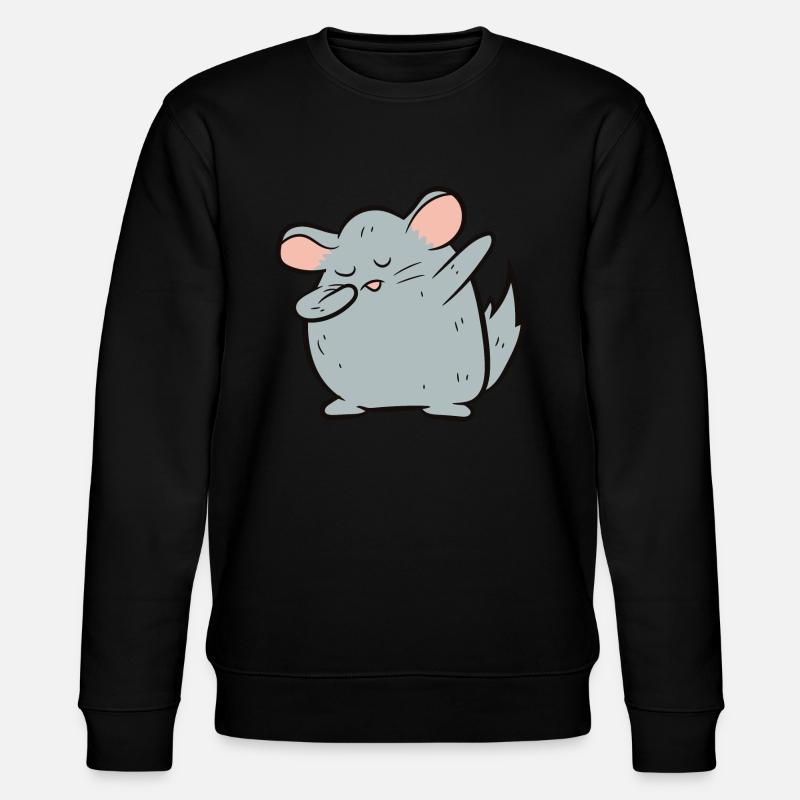 Chinchilla - Dab, dabbing, dancing - Stanley/Stella CHANGER Unisex Organic Sweatshirt - black
