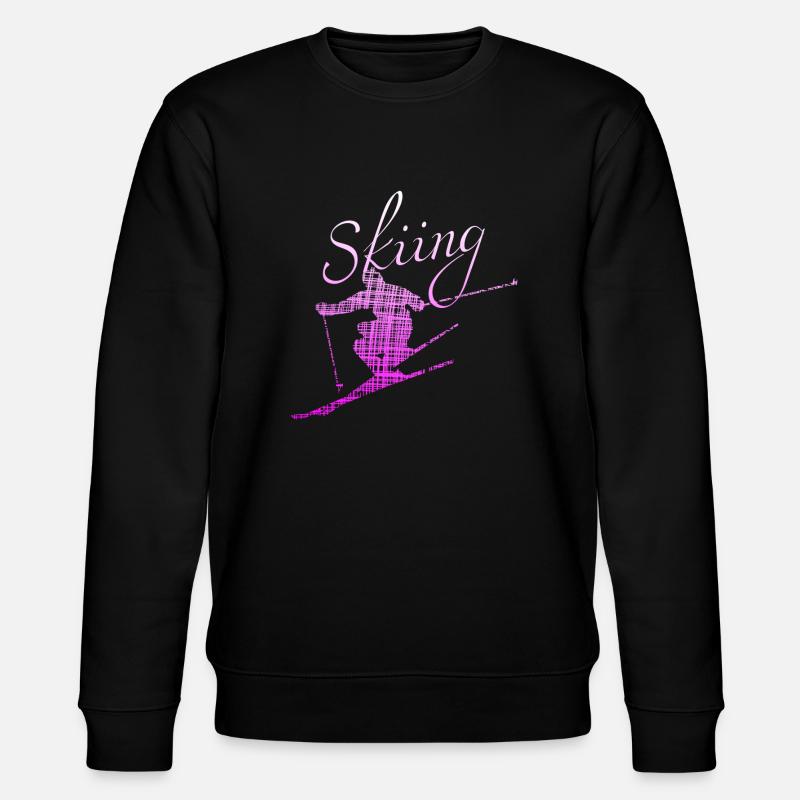 Skiing skiing - Stanley/Stella Unisex Bio-Sweatshirt CHANGER  - Schwarz