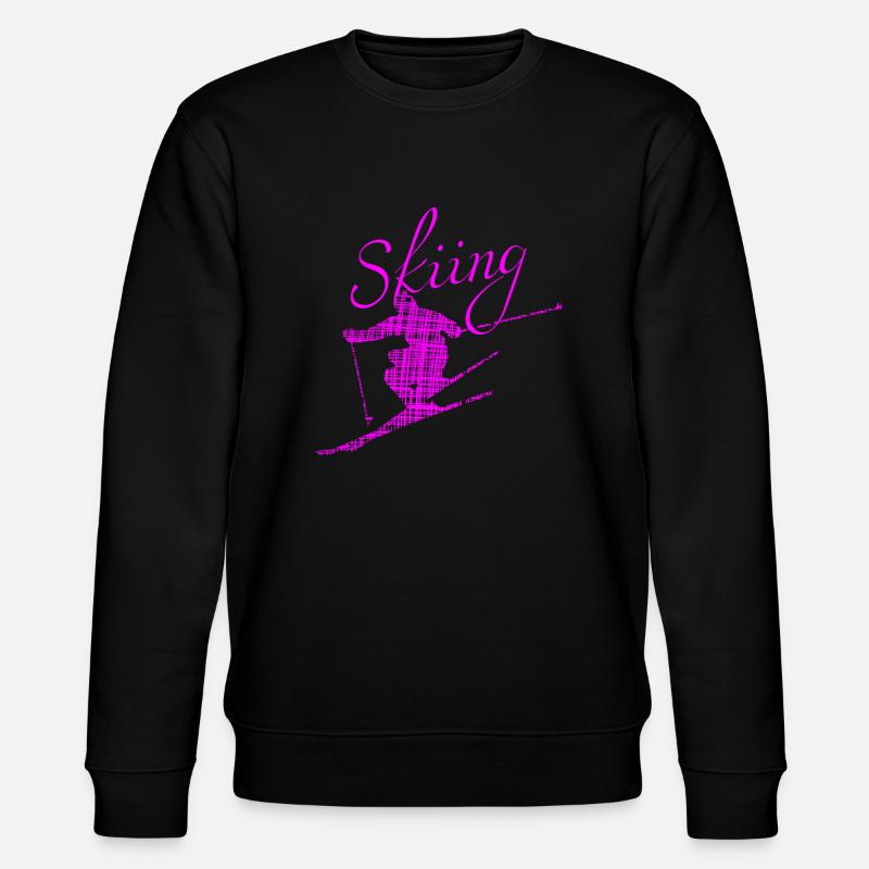 Skiing - Stanley/Stella Unisex Bio-Sweatshirt CHANGER  - Schwarz